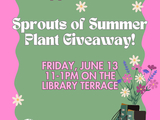 Image of flowers with text saying Sprouts of Summer Giveaway
