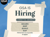 GSA is hiring!