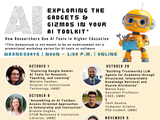Decorative flyer of the AI symposium