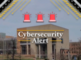 Image of the Commons with the text Cybersecurity Alert over it