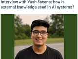 AIhub published an interview with UMBC PhD student Yash Saxena